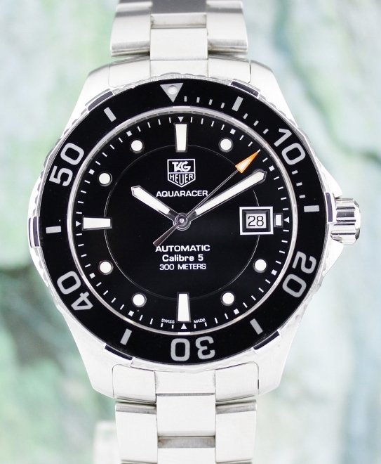 (image for) TAG HEUER AQUARACER 300 AUTOMATIC STAINLESS STEEL WATCH / WAN2110